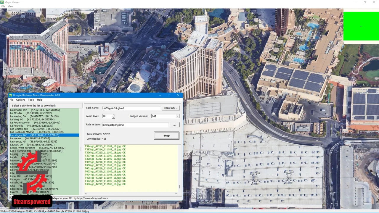 AllMapSoft Google Birdseye Maps Downloader