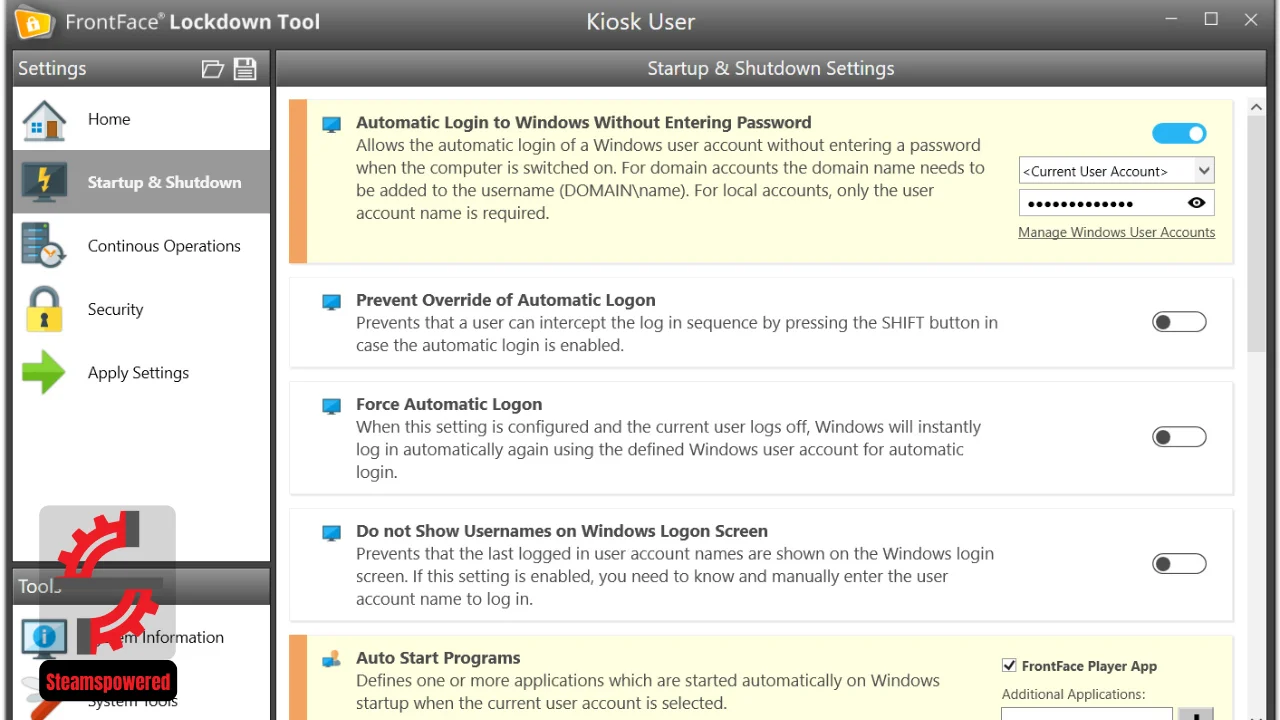 FrontFace Lockdown Tool